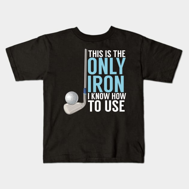 Golfing Kids T-Shirt by Shiva121